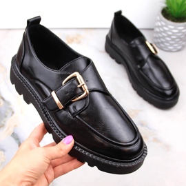 Dámské boty na platformě s černou přezkou Vinceza 58184 černá 1