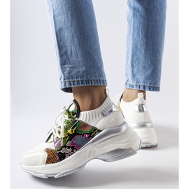 Bílé tenisky se zvířecím akcentem od Filiberto bílý 1