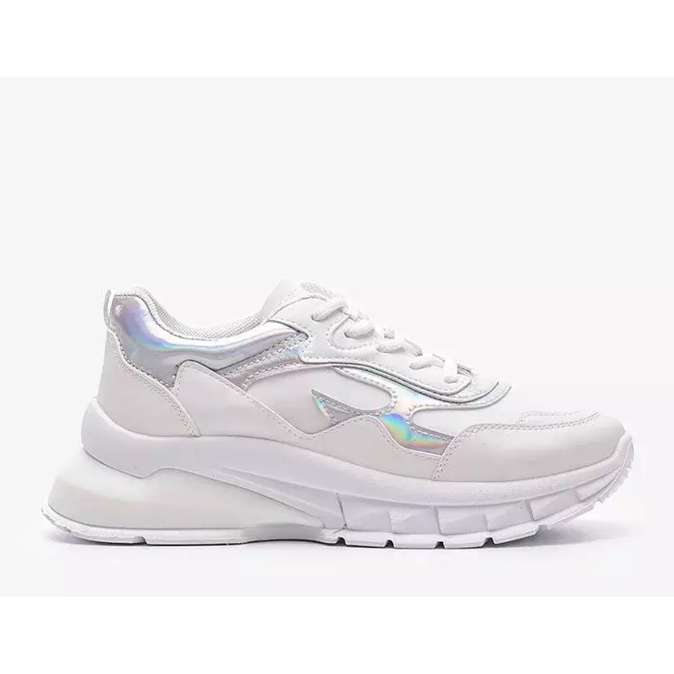 Bílé tenisky na silné podrážce Kristen bílý 1