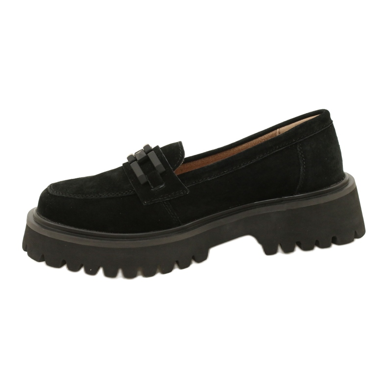 Semišové mokasíny Filippo DP4792/23 BK SU černý 1