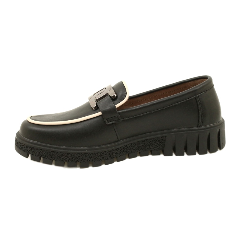 Stylová kožená dámská obuv Filippo DP4728/23 BK, černá černý 1