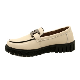 Stylové kožené dámské boty Filippo DP4728/23 BE béžový 1