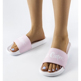 Lee Cooper LCW-23-42-1734L růžové gumové pantofle růžový 1