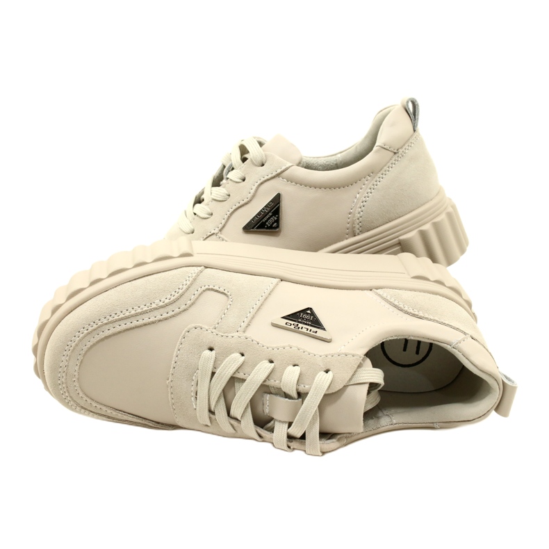Béžová kůže Creepers Filippo DP4913/23 BE béžová béžový 4