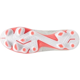 Puma Future Match+ Ll FG/AG 107366 01 bílé kopačky s ponožkou bílý bílý 1