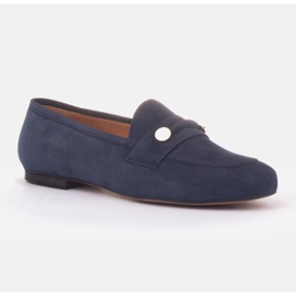 Marco Shoes Zlatě zdobené mokasíny modrý 2