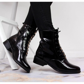 Dámské zateplené patentky, černé Jezzi ASA62-91 černá 1