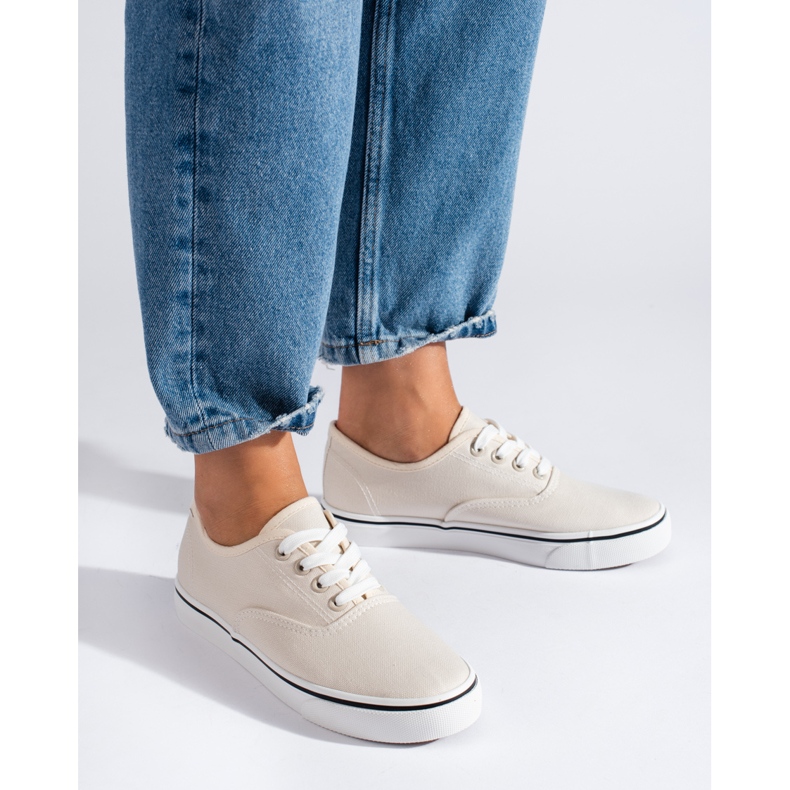 SHELOVET Dámské tenisky béžový 1