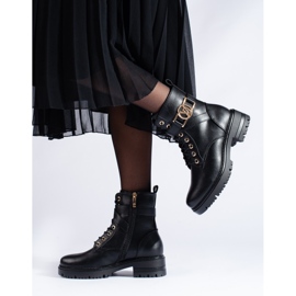 W. Potocki Dámské pracovní oděvy Potocki z ekologické kůže černá 2