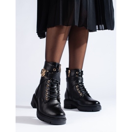 W. Potocki Dámské pracovní oděvy Potocki z ekologické kůže černá 1