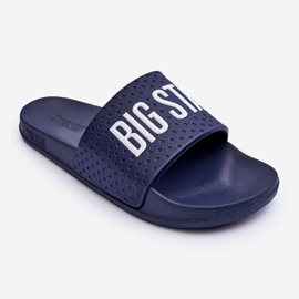 Pánské žabky Big Star MM174321 Navy Blue modrý 1