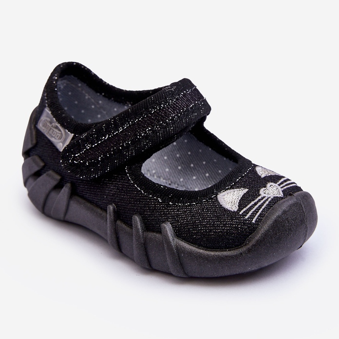 BEFADO S.A. Befado Shiny Cat Ballerina Pantofle 109P234 Black černý 1