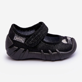 BEFADO S.A. Befado Shiny Cat Ballerina Pantofle 109P234 Black černý 2