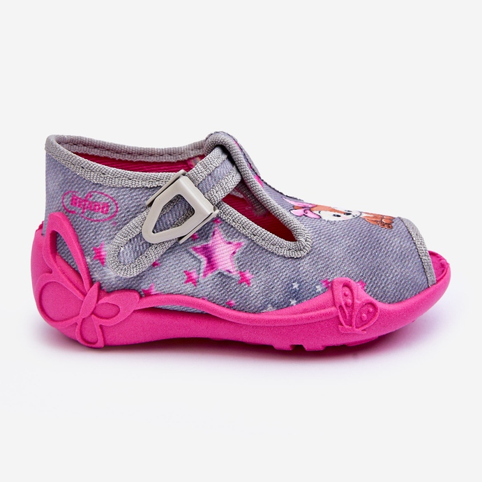 BEFADO S.A. Sandály Befado Squirrel Slippers 213P137 Šedá a růžová růžový 2 BEFADO S.A. Sandály Befado Squirrel Slippers 213P137 Šedá a růžová růžový 2