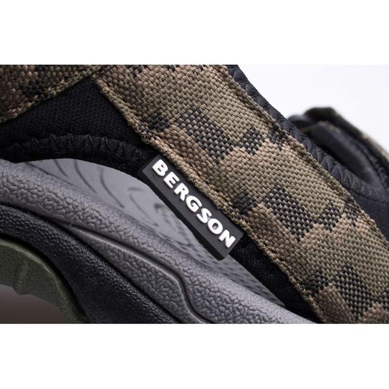 Turistické pánské sandály Bergson Benue BRG00127 zelené zelená 6