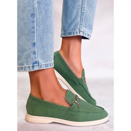 Dámské mokasíny Milva Green zelená 2