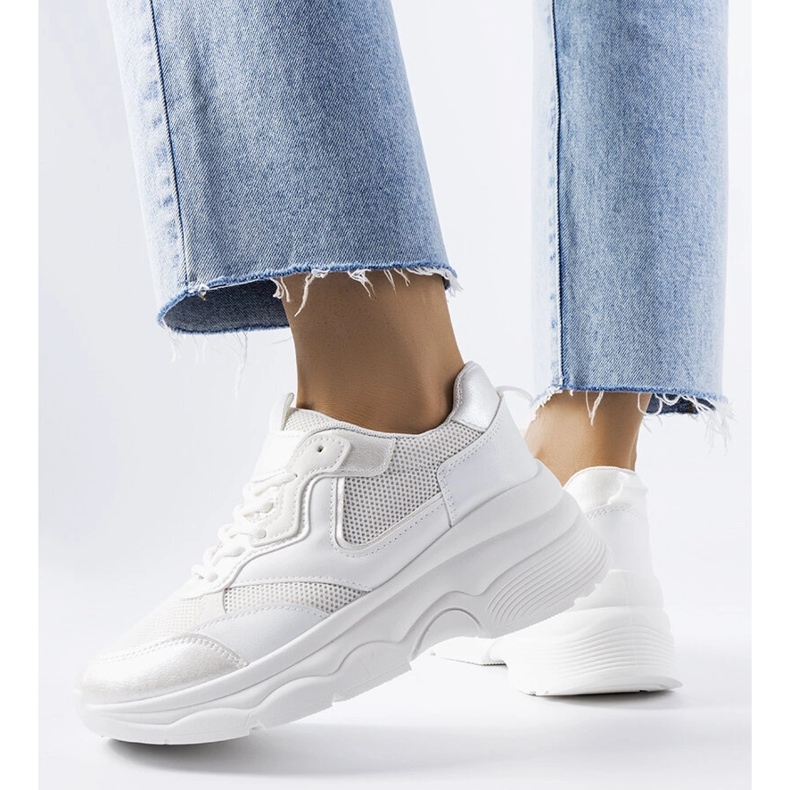 Bílé dámské tenisky značky Séguin bílý 1