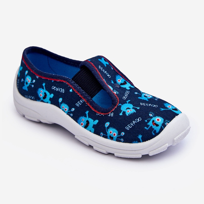 BEFADO S.A. Boty Pantofle Befado Slip-on 975X177 Modré modrý 1