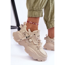 Sportovní tenisky GOE MM2N4015, béžové béžový 2 Sportovní tenisky GOE MM2N4015, béžové béžový 2