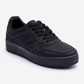 PE1 Dámské Sportovní Boty Na Platformě Černá Pudina černý 1