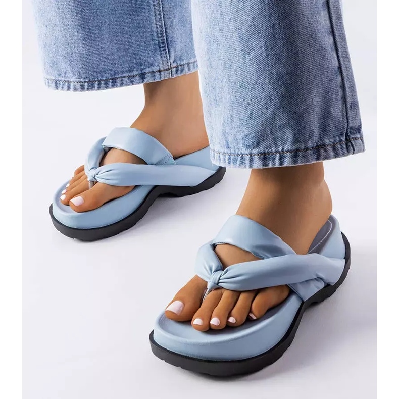 PA1 Modré sandály na platformě od Lachapelle modrý 1