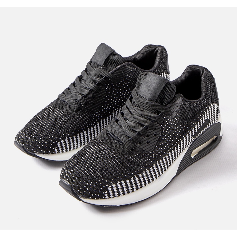 Inna Černobílé pánské tenisky Alvin černá 1