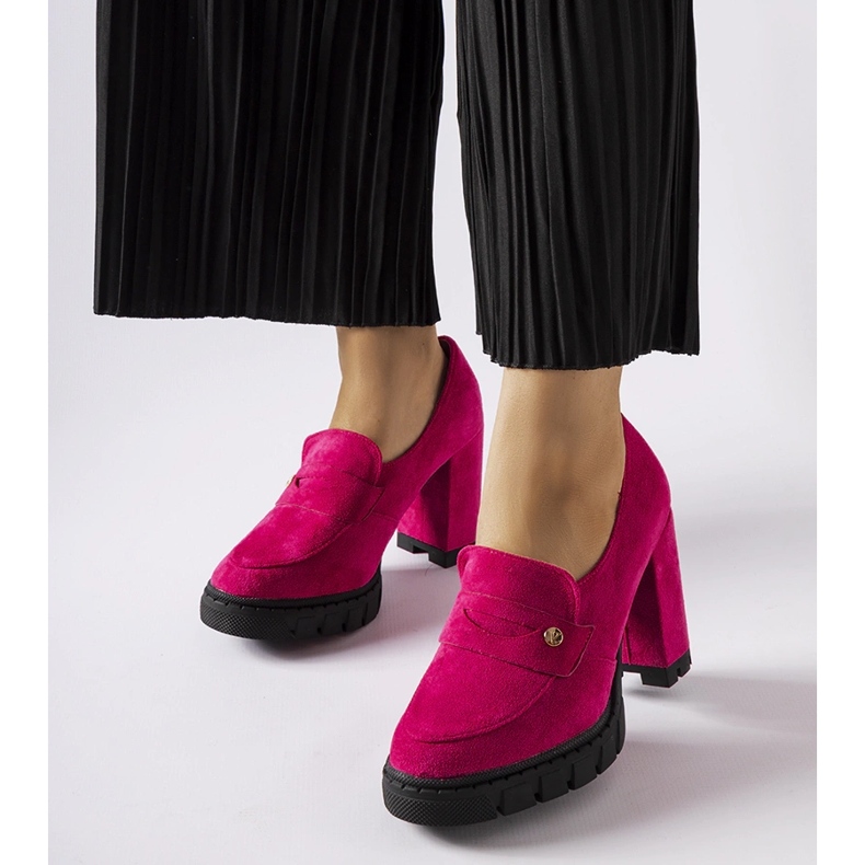 Růžové lodičky na vysokém podpatku značky Vinceza růžový 1 Růžové lodičky na vysokém podpatku značky Vinceza růžový 1