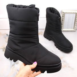 Dámské zateplené černé sněhule Big Star MM274335 černý 1
