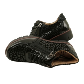 Kožené tenisky Filippo DP4912/23 BK, černé černá 4