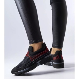 PA1 Černé tenisky zdobené kamínky Berger černá 1