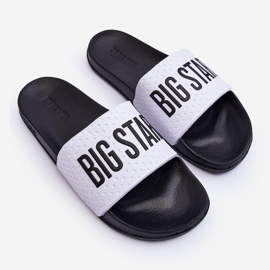 Klasické dámské žabky Big Star MM274713 bílá a černá bílý 1