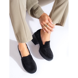 Dámské černé semišové boty Shelovet černá 1