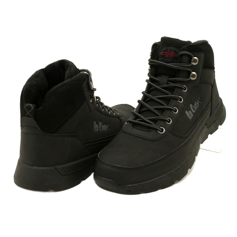 Pánská zimní turistická obuv Lee Cooper LCJ-23-31-3048M černá černý 3