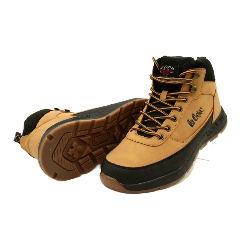 Pánské zimní turistické boty Lee Cooper LCJ-23-31-3047M Camel žluť 4