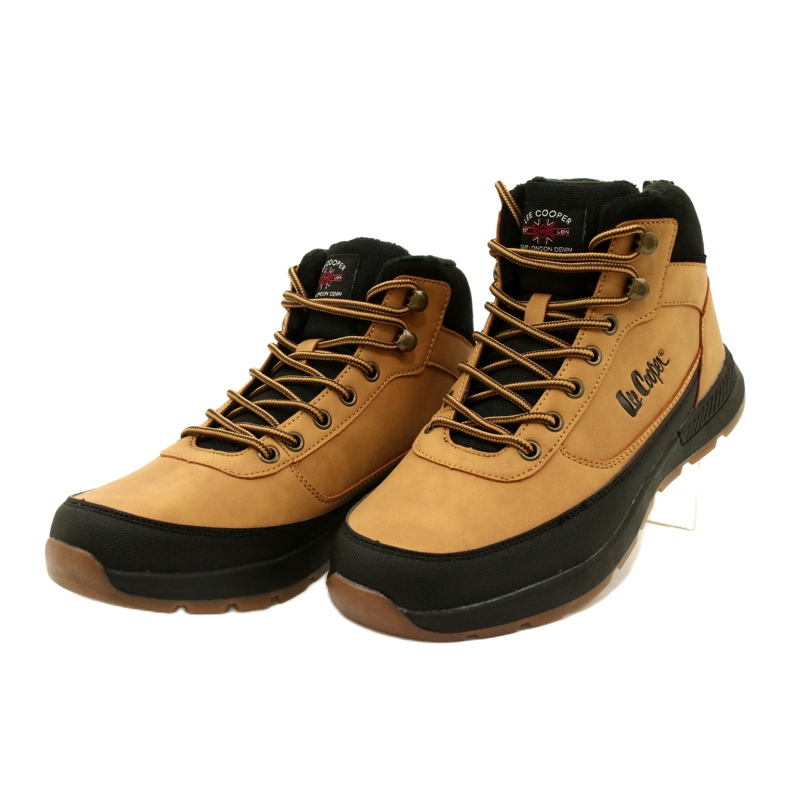 Pánské zimní turistické boty Lee Cooper LCJ-23-31-3047M Camel žluť 2