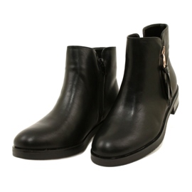 Evento Dámské boty s eko-kotherem na Eveno 21BT35-6416 Black Slider černý 2