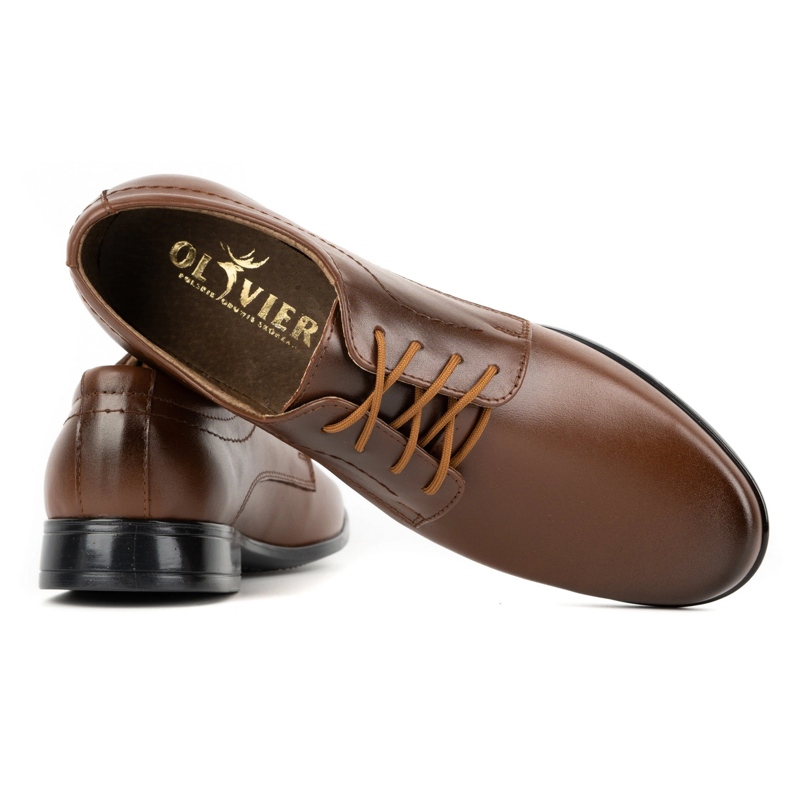 Olivier Dětské společenské společenské boty J1 hnědé hnědý 3