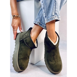 Platformové sněhule Solnis Green zelený 1