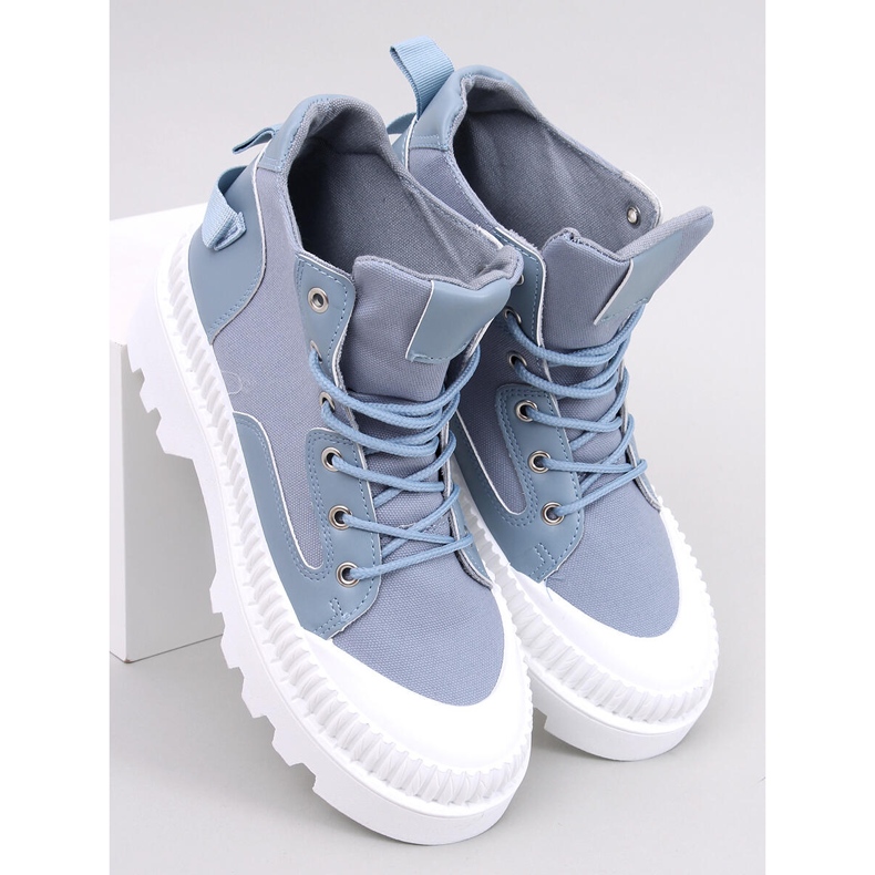 Kotníkové boty Tinli Blue modrý 1