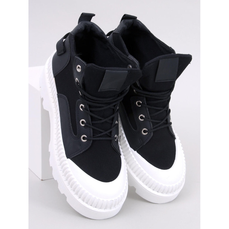 Kotníkové boty Tinli Black černý 1