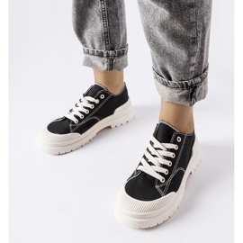 Černé látkové tenisky Nassar černý 1