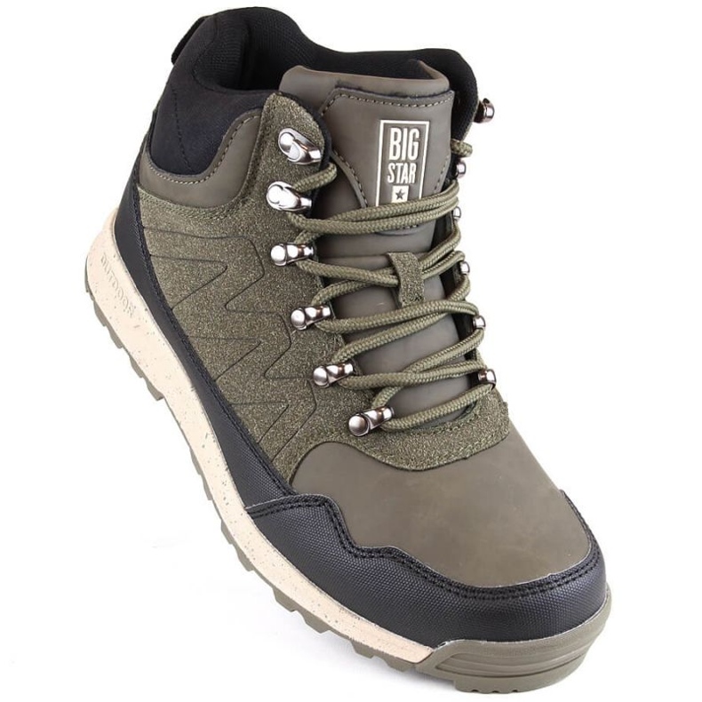 Vysoké zateplené kotníkové boty Big Star W INT1936, zelené zelená 1
