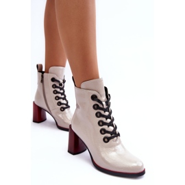 Patentované šněrovací kotníkové boty S.Barski MR870-15 světle šedé šedá 1