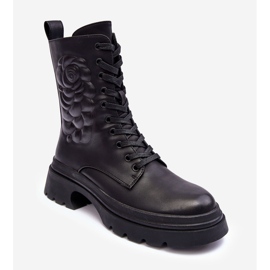 Zateplené kožené pracovní kotníkové boty S.Barski MR870-25 Black černá 2