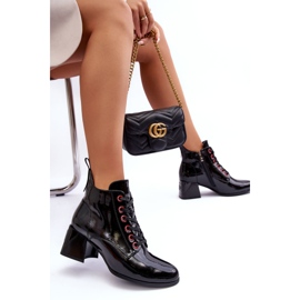 Nízké patentované kotníkové boty S.Barski MR870-66 Black černá 2