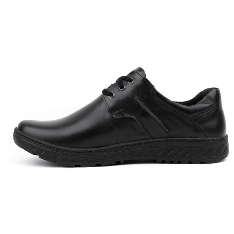 KOMODO Pánské kožené boty Casual 923K černá černý 1