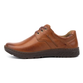 KOMODO Pánské kožené boty Casual 923K hnědé hnědý 1