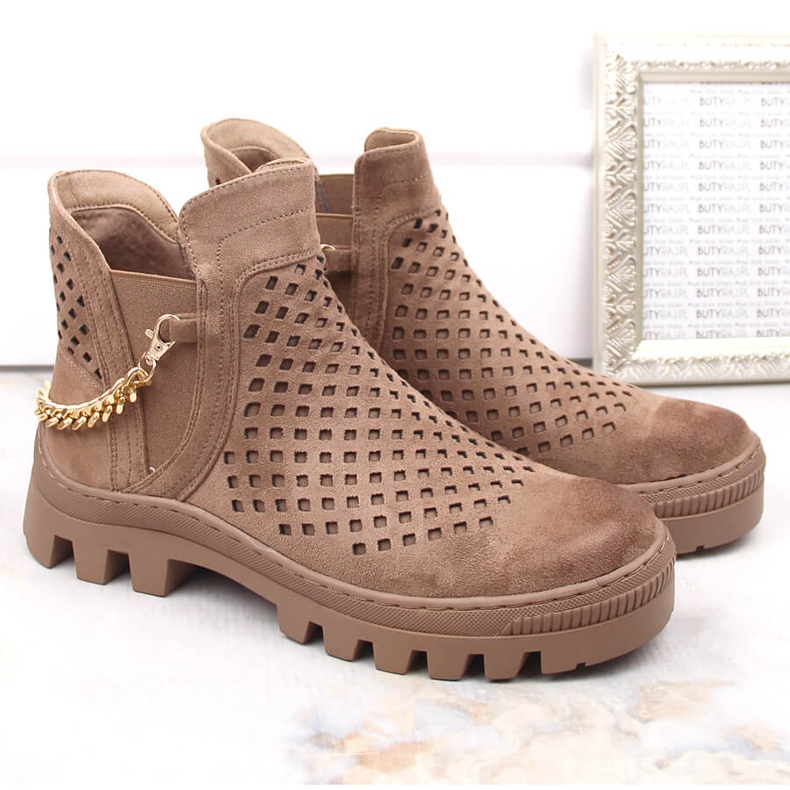 Semišové kotníkové boty Potocki W WOL179B, hnědé hnědý 2