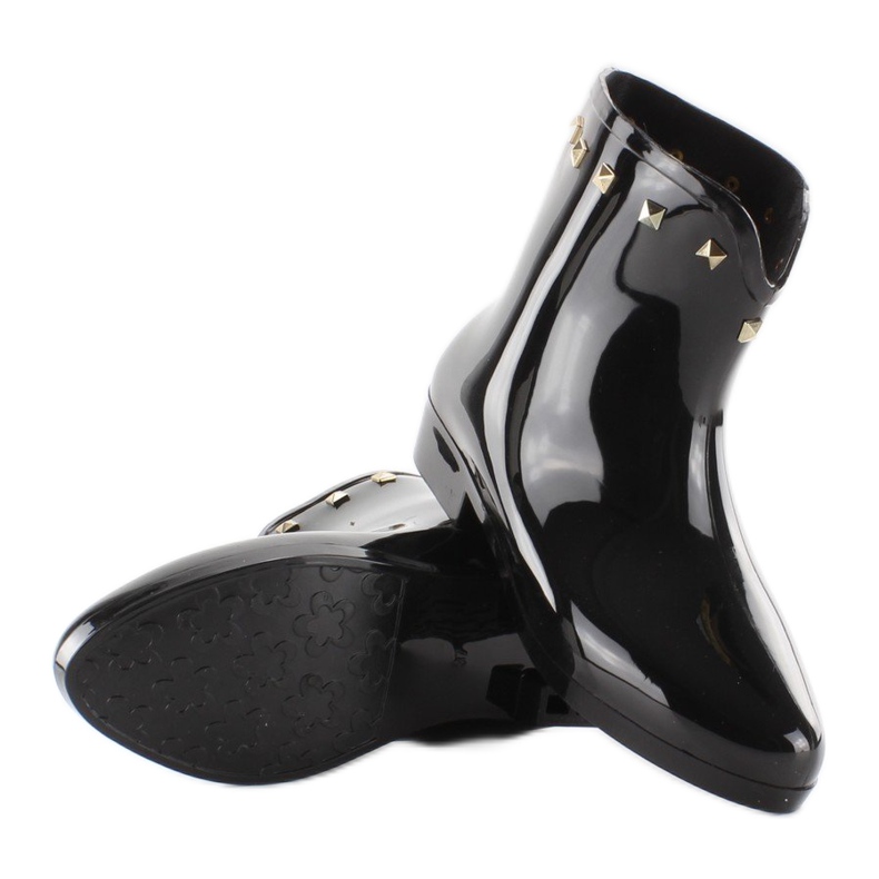 Boty Jodhpur s cvočky 2281 Black černý 2