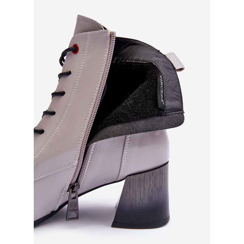 Vinceza Patentované kotníkové boty Šedá Basciano 1